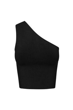 One Shoulder Top Outfit, Black Fitted Top, Black One Shoulder Top, Black Off Shoulder Top, Png Clothes, Outfit Png, Shona Joy, One Shoulder Top, Women Outfit