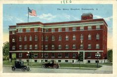 an old postcard shows the very large building