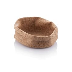 10 inch diameted cork fabric bowl with foldable edges - bambu Cork Bowl, Fabric Bowl, Van Camper, Bamboo Plates, Bread Bowl, Eating Utensils, Fabric Bowls, Bread Bowls, Organic Forms