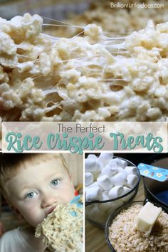 the perfect rice crispie treats for babies and toddlers to make with their own hands