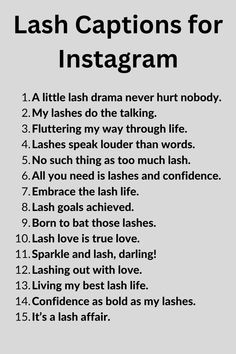 A list of Lash Captions for Instagram Lash Captions, Captions For Instagram Photos, Instagram Success, Captions For Instagram, Eyelash Extension, Worth It, The Amazing, Make Your, Benefits