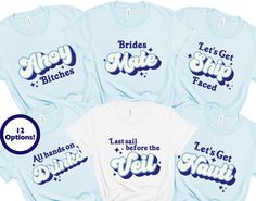 six t - shirts with the words, how do you flip? and other slogans