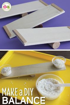 make a diy balance using popsicle sticks and wood to create a wooden letter