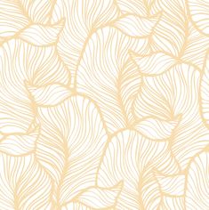 an abstract gold and white background with large leaves on the left side, in shades of beige