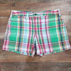 Polo Ralph Lauren Plaid Twill Linen-Blend Shorts Size 8 Material: See Photo Nwot 322024 Measured Size. Measurements Taken Flat. Measurements Are Approximate. Waist 26" Hips 20.5" Rise 10" Inseam 4" Casual Plaid Cotton Shorts, Fitted Plaid Casual Shorts, Fitted Casual Plaid Shorts, Preppy Fitted Shorts With Short Length, Preppy Fitted Short-length Shorts, Casual Multicolor Short Leg Bottoms, Preppy Plaid Cotton Shorts, Multicolor Fitted Preppy Bottoms, Preppy Shorts With Pockets