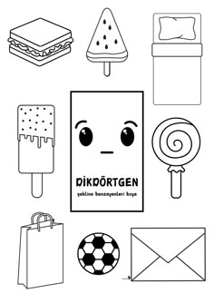 a black and white image of different items that can be used to make a coloring page