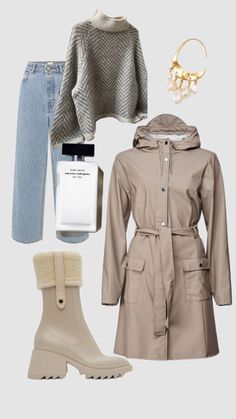 Cold rainy day outfit☁️ Humid Outfit Rainy, Humid Rainy Day Outfit, Kawaii Rainy Day Outfit, Coquette Rainy Day Outfit, Cold Rainy Day Outfit, Rainy Day Outfit Polyvore, Rainy Day Outfit, Rainy Day