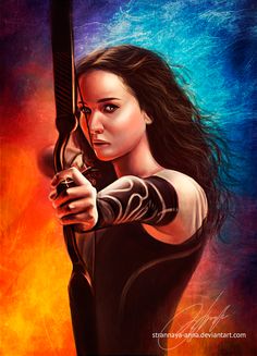 Catching Fire. Katniss Everdeen #TheHungerGames @blownxawayx94 Art Adventure Time, Hunger Games Wallpaper, Pixiv Fantasia, Hunger Games Peeta, Art Harry Potter, Mockingjay Part 2