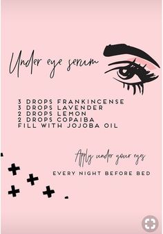 Under Eye Serum, Essential Oil Beauty, Young Living Essential Oils Recipes, Oil Remedies, Yl Essential Oils, Living Essentials Oils, Essential Oil Roller, Essential Oil Diffuser Blends, Young Living Oils