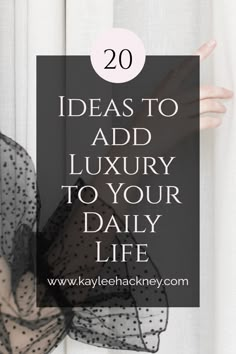 Are you looking for ways to add a little bit of luxury to your daily life? Whether you have a tight budget or are looking to splurge a bit, we've got 20 ideas to get you started. From low-cost beauty treatments and getting your groceries delivered, to a day in a spa and a luxury vacation, these ideas can help you experience a little extra luxury in your life. Discover the possibilities in our list of 20 Ideas to Add Luxury to Your Daily Life. Healthy Luxury Lifestyle, Quiet Luxury On A Budget, How To Add Luxury To Your Life, Little Luxuries Aesthetic, Rich Mom Lifestyle, Beautiful Astethic, Little Luxuries, High End Lifestyle, Luxury Life Goals