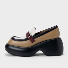 Elevate your style with our Multicolor Square-Toe Buckled Platform Loafers. Featuring a trendy square toe, buckle decor, and a comfortable platform, these loafers add a bold pop of color to any outfit. Color: Multicolor Heel Type: Chunky heel Heel height: 3.15" / 80 mm approx Product measurements were taken using size 8. Please note that measurements may vary by size. Toe: Square toe The multicolor loafers with a chunky platform design will add height without compromising your comfort. the buckled detail on the upper, which introduces flair to an otherwise simple design. Handcrafted US sizing. Fits true to size. Cowboy Shoes, Dance Heels, Platform Design, Online Shopping Shoes, Suede Boots Knee High, Faux Leather Heels, Platform Loafers, Charles Keith, Chunky Platform