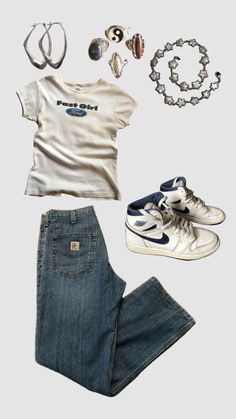 Collage Fits, Back To School Wardrobe, Jean Collection, Downtown Outfits, Neue Outfits, Pinterest Fashion, Swaggy Outfits, Cute Everyday Outfits, 가을 패션