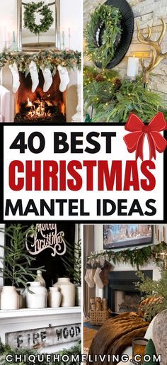 40 best christmas mantel ideas