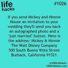 life hacks - Life Hack Thought you might want to know this - Sam and Shyla... Mickey Y Minnie, Future Mrs, Simple Life Hacks, I Got Married, Mickey And Minnie, Disney Wedding, Here Comes The Bride