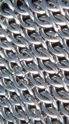 close up view of metal chain link fence