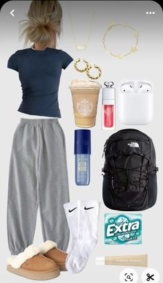 Chill Going Out Outfits Summer, Spring School Outfits College, Lazy Summer Outfit For School, Outfit Inspired School, Summer Mall Outfit, Freshman Outfit Ideas, Sophmore Year Outfits, Comfy Cute Outfits For School, Last Day Of School Outfit Ideas