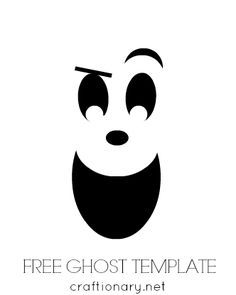 a black and white logo with the words free ghost template