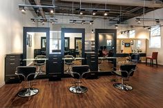 the salon is clean and ready to be used for hairdresser's customers