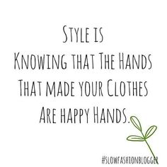 a quote that says, style is known by the handwritten text on the image