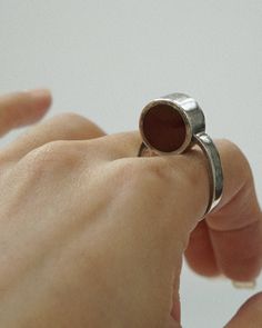 Silver x Carnelian Ring / size: 7.5 – Front General Store Issey Miyake Men, Carnelian Ring, Candle Branding, Tool Gifts, Vintage Bags, Chain Pendants, Vintage Accessories, Ring Bracelet, Chains Necklace