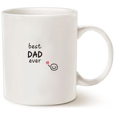 PRICES MAY VARY. Perfect Gift: Show Dad your love with this "Best Dad Ever" mug. Front: "best dad ever", Back: "sometimes you forget YOU'RE AWESOME so this is your reminder." Durable Design: Unlike other mugs, feature high-temperature printing on both sides, ensuring the designs won't easily scratch or fade. They're dishwasher and microwave safe, offering convenience and longevity. High-Quality: 11 oz premium ceramic mug. Durable and stylish, ideal for any occasion. Thoughtful Gift: Great for bi Novelty Christmas Gifts, Christmas Gifts For Dad, Best Dad Gifts, Daily Encouragement, Christmas Gift For Dad, Best Dad Ever, Funny Coffee Mug, You're Awesome, Dad Gifts