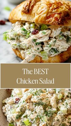 the best chicken salad is made with cranberries, celery, and mayonnaise