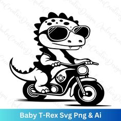 Cricut Dinosaur, Dinosaurs Clipart, Dino Svg, Cricut Animals, T-rex Svg, Dinosaur Svg, Cars Theme Birthday Party, Png Cricut, On Motorcycle