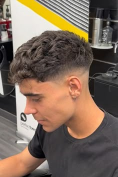 50 Best Fade Haircuts for Men (Detailed Gallery) | Heartafact Taper Crop Top Haircut, Mid Taper Fade With Textured Fringe, Mid Fade Haircut Men 2024, Guys Fade Haircut, Short Curly Hair Fade, Fades For Boys, Style Hair Boy, Men’s Fade, Mid Fade Curly Hair