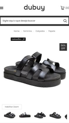 an image of a pair of sandals on the web page for a store called dubbuy