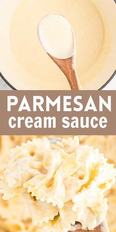 this is an image of homemade parmesan cream sauce