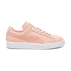 Sportstyle suede classic sneaker by PUMA. Embossed suede upper with rubber sole. Lace-up front. PUMA-WZ9. 35903004. PUMA starts in sport an... Nude Sneakers, Puma Trainers, Suede Trainers, Shoes Puma, Suede Leather Shoes, Sneakers Puma, Cute Sneakers, Lace Sneakers, Puma Sneakers