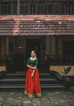 Kerala Dress, Kerala Engagement Dress, Pattu Pavadai Designs, Long Skirt Top Designs, Dandiya Dress, Indian Dress Up, Long Skirt And Top