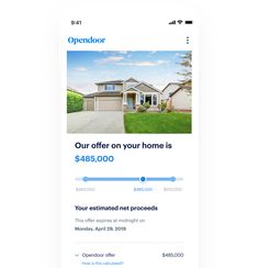 an email form for a real estate listing company