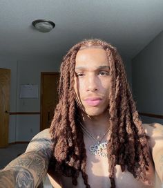 Men Dread Styles, Dyed Dreads, Bleached Hair Men, Dread Hairstyles For Men, Loc Styles For Men, Guys Grooming, Mens Dreads, Long Dreads