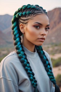 44 Stunning Knotless Braids With Color to Elevate Your Fashion Game 5 44 Stunning Knotless Braids With Color to Elevate Your Fashion Game Big Braids For Black Women, Braids For Black, Rave Hair, Big Braids, Colored Braids, Knotless Braids, Braids For Black Women, Festival Hair