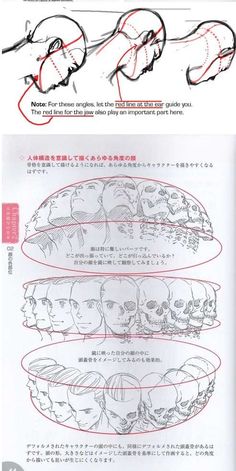 the instructions for how to draw anime heads