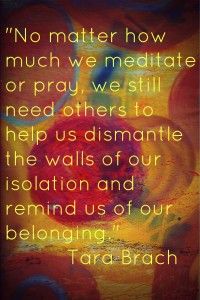 a painting with a quote on it that says no matter how much we meditate or pray