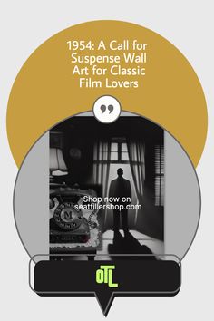 Love classic cinema? 🎥 Add 'A Call for Suspense' to your media room! This stylish 1954-inspired design from the Echoes & Spotlights collection is a must-have for film buffs and mystery lovers. Get yours now! #ClassicMovies #FilmDecor #HomeStyle Media Room