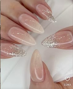 Wedding Acrylic Nails, Engagement Nails, Nails For Bride, Wedding Nails Glitter, Wedding Nails For Bride, Wedding Nails Design, Nails Wedding, Bride Nails