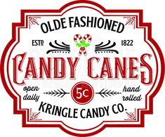 old fashioned candy canes logo