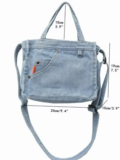 Olivia Mark - Bolso cuadrado vaquero minimalista - Carteras de mujer Denim Crossbody Bag Pattern, Square Bag Pattern, Mochila Jeans, Recycled Jeans Bag, Jean Bag, Preppy Bags, Denim Bag Diy, Denim Bag Patterns