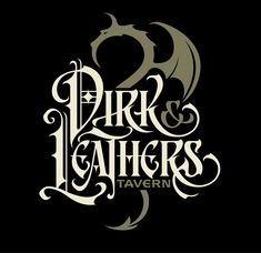 the logo for dark and leathers tavern