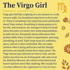 the virgo girl poem written in orange and yellow