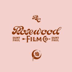 the logo for rosewood film company, which is located in saint paul and paul