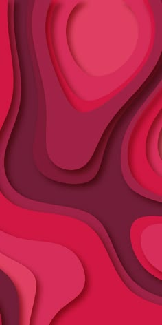 an abstract red and pink background with wavy shapes