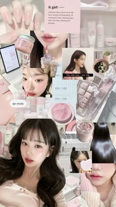 Wonyoungism Wallpaper, It Girl Makeup, Pink Study, Pink Princess Aesthetic, School Wallpaper, Kpop Pink, Makeup Lifestyle