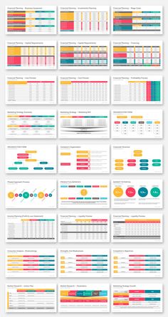 an info sheet with many different types of papers and numbers on the page, including one for