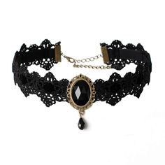 PRICES MAY VARY. This choker necklace for women is unique and fashion,Perfect for Halloween,Costume play, Festival party,Thanksgiving,Christmas,Masquerade,Single party,Buck's Party,Quinceanera, Engagement Celebration,Fashion Show,Renaissance Theme Play. Length Adjustable Designed:Lace Length-11’’(28cm),Extended Chain: Approx 2.77’’(7cm), Width-1.37".Necklace minimum length:11.8'',Maximum total length:13.77". Fits most people,you can adjust the length to a perfect fit with the extension chain. Ex