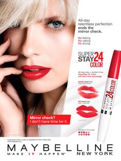 Maybelline Cosmetic Advertising Maybelline Advertisement, Maybelline Super Stay Lipstick, Midnight Merlot Maybelline, Maybelline Vinyl Ink 40 Witty, Maybelline Ultimatte Lipstick, Julia Stegner, Maybelline Cosmetics, Lipstick Ad