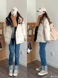 Winter Peacoat Outfit, Jeju Outfit Ideas, Malta Winter Outfit, Japan November Outfit Women, Winter Outfits Chubby, Korea Autumn Fashion, Cold Weather Outfits Men, Asian Winter Fashion